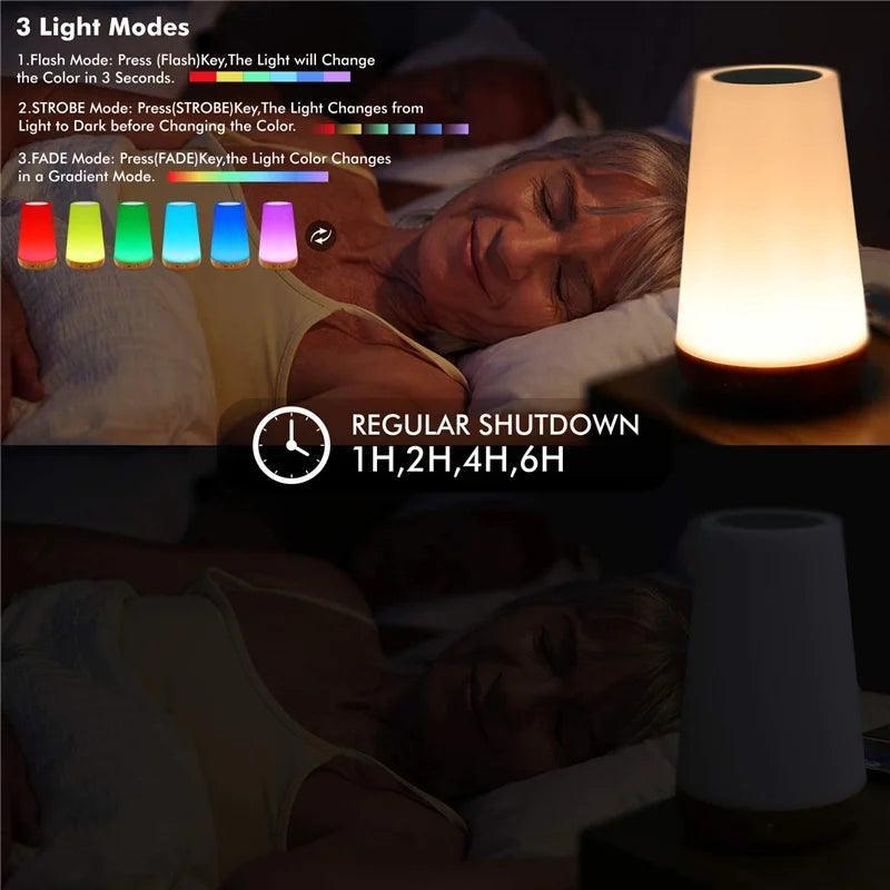 Lumaz RGB LED Night Light Bedside Lamps - Lumaz