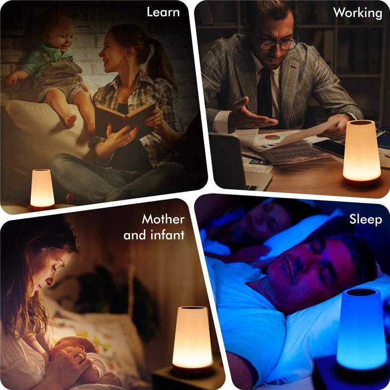 Lumaz RGB LED Night Light Bedside Lamps - Lumaz