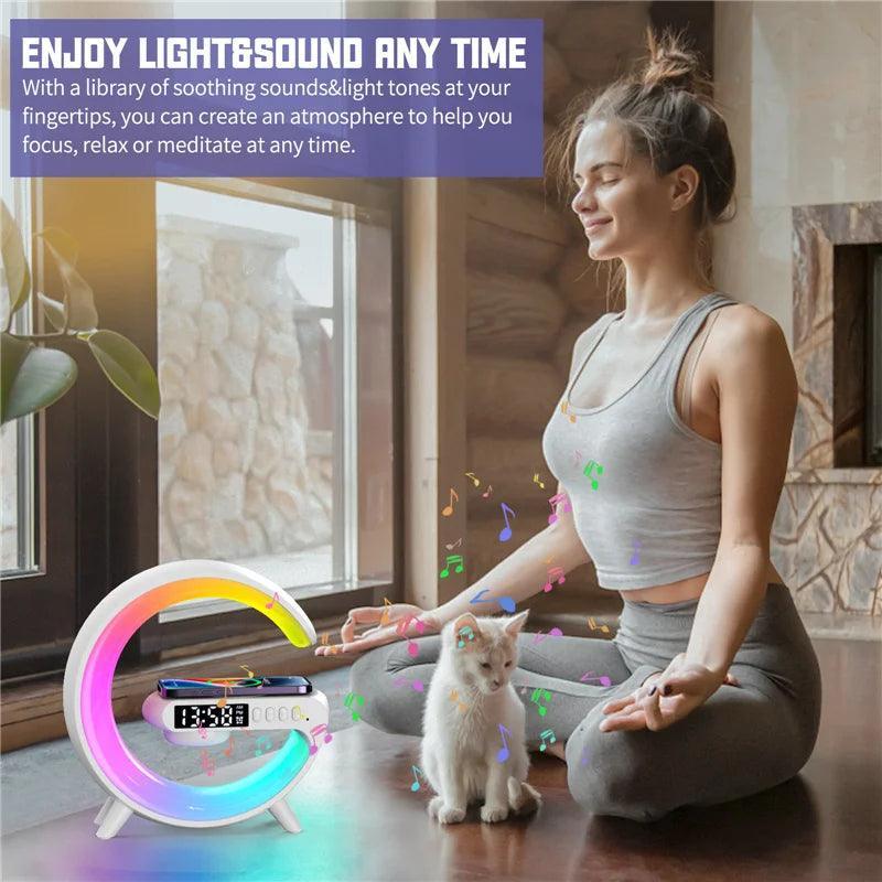 Lumaz RGB LED Night Light With Wireless Charger - Lumaz