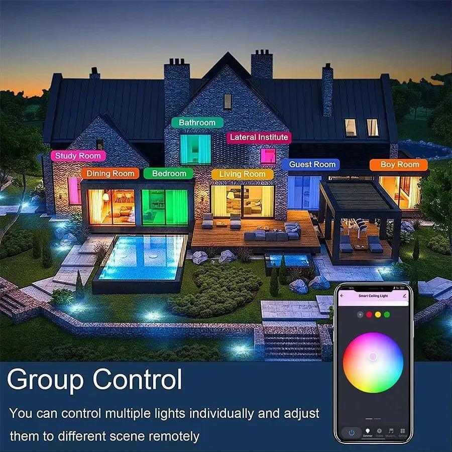 Lumaz RGBCW LED Ceiling Light Voice Control - Lumaz