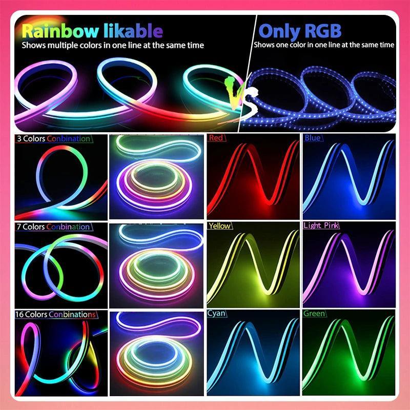 Lumaz Silicone Neon RGB LED Strip Lights - Lumaz