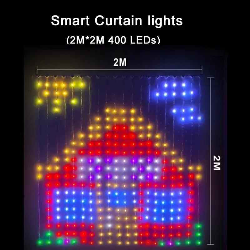 Lumaz Smart LED Window Curtain String Light - Lumaz