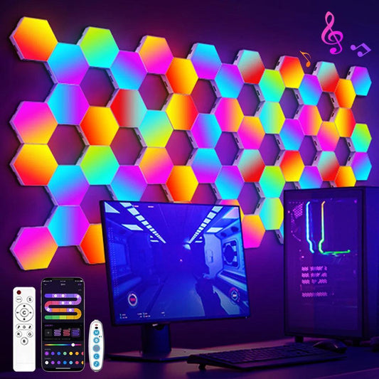 Lumaz Smart RGB Hexagon LED Wall Lights - Lumaz