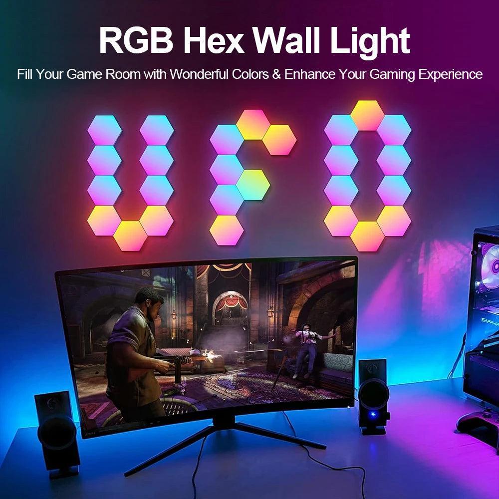 Lumaz Smart RGB Hexagon LED Wall Lights - Lumaz