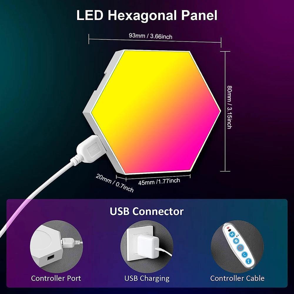 Lumaz Smart RGB Hexagon LED Wall Lights - Lumaz