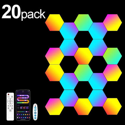 Lumaz Smart RGB Hexagon LED Wall Lights - Lumaz