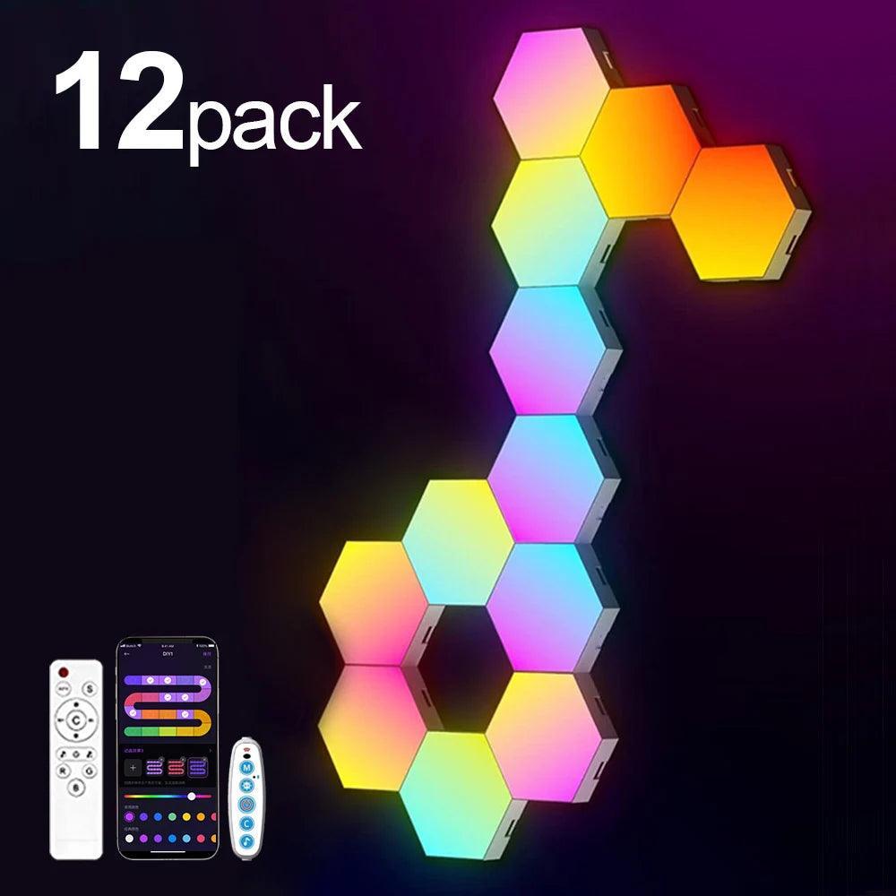 Lumaz Smart RGB Hexagon LED Wall Lights - Lumaz