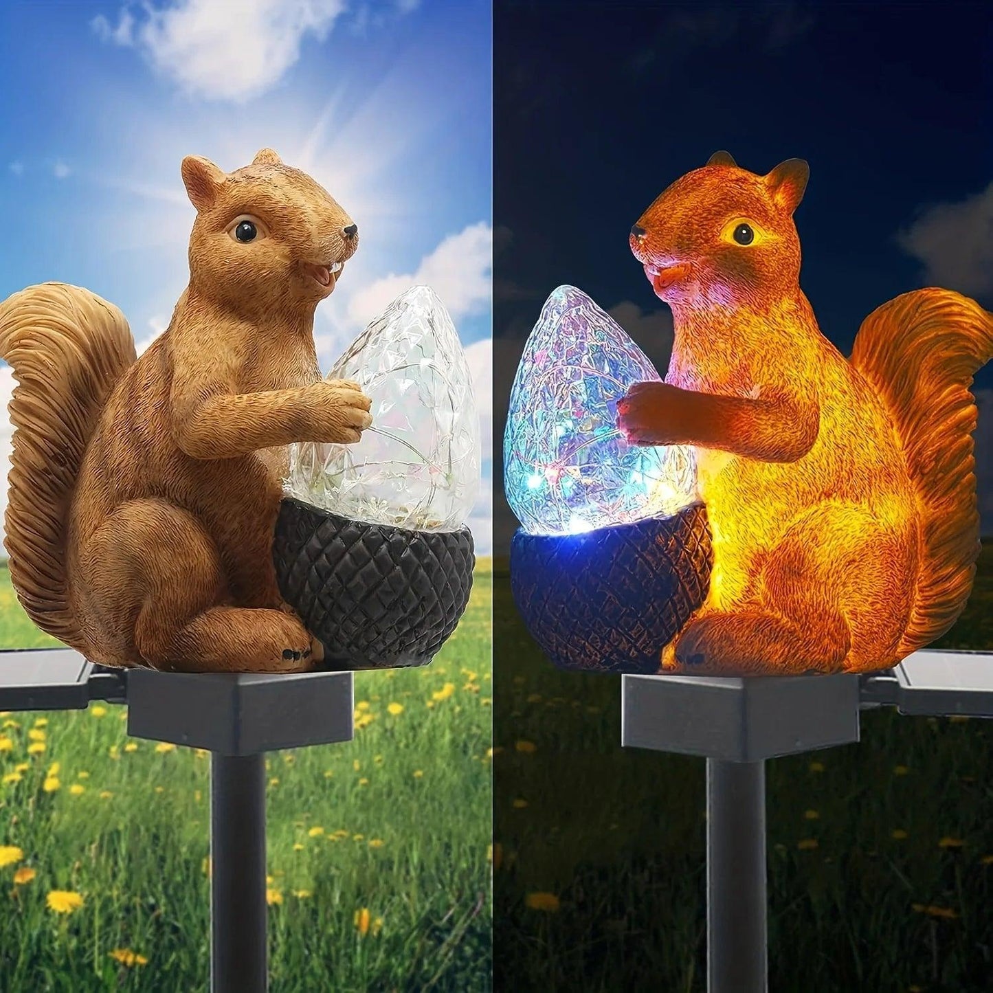 LED Outdoor Solar Squirrel Stake Light For Garden Decoration - Lumaz