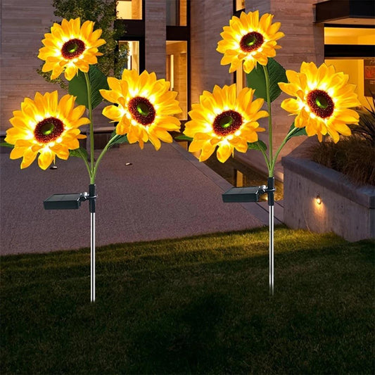 LED Outdoor Solar Sunflower Light For Garden Decoration - Lumaz