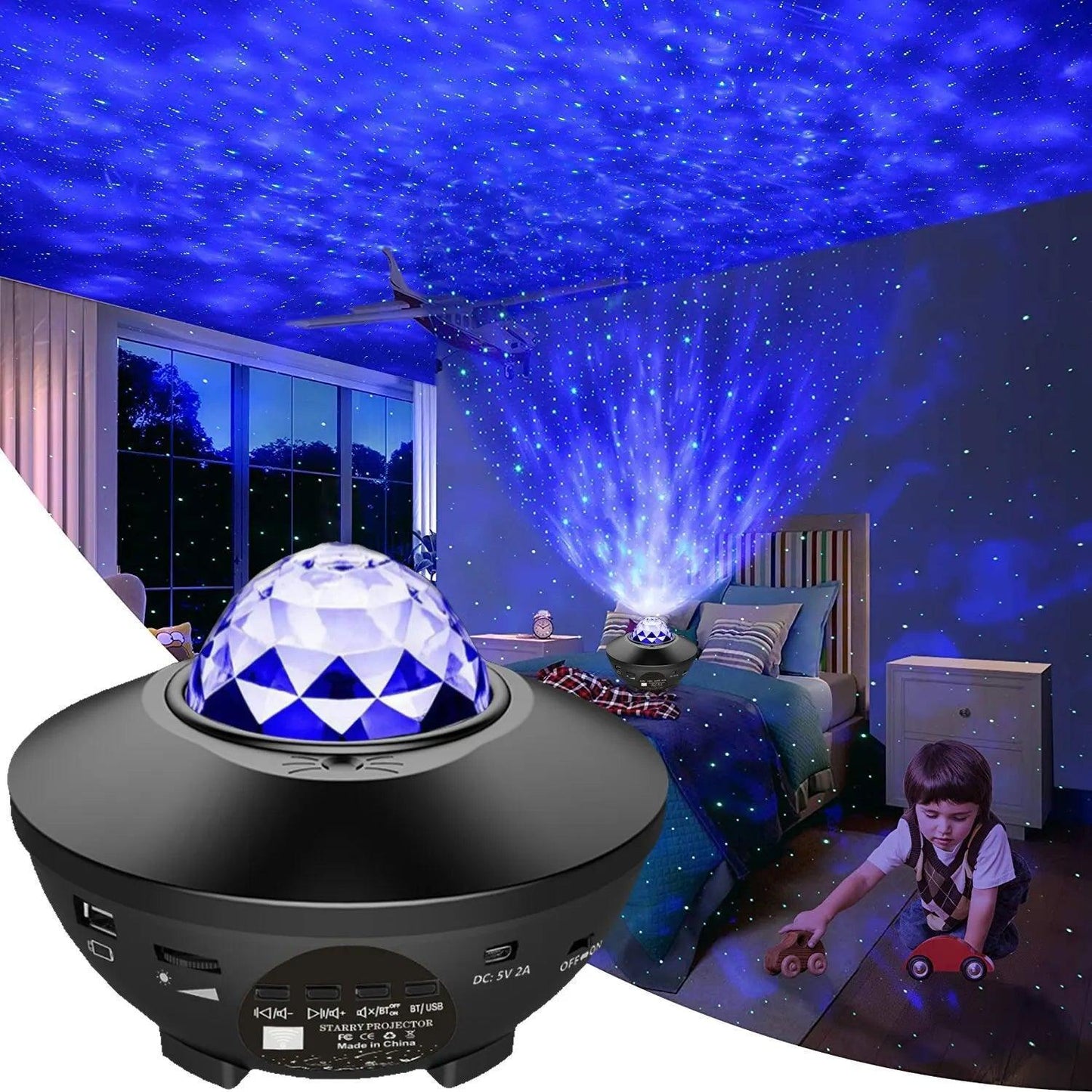 Lumaz Starry Projector Galaxy LED Night Light - Lumaz