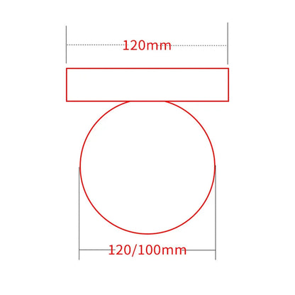 LED-Wandleuchte im Macaron-Stil – Eisensockel, 10/12 cm, Mini-Glaswandleuchte für Schlafzimmer oder Flur