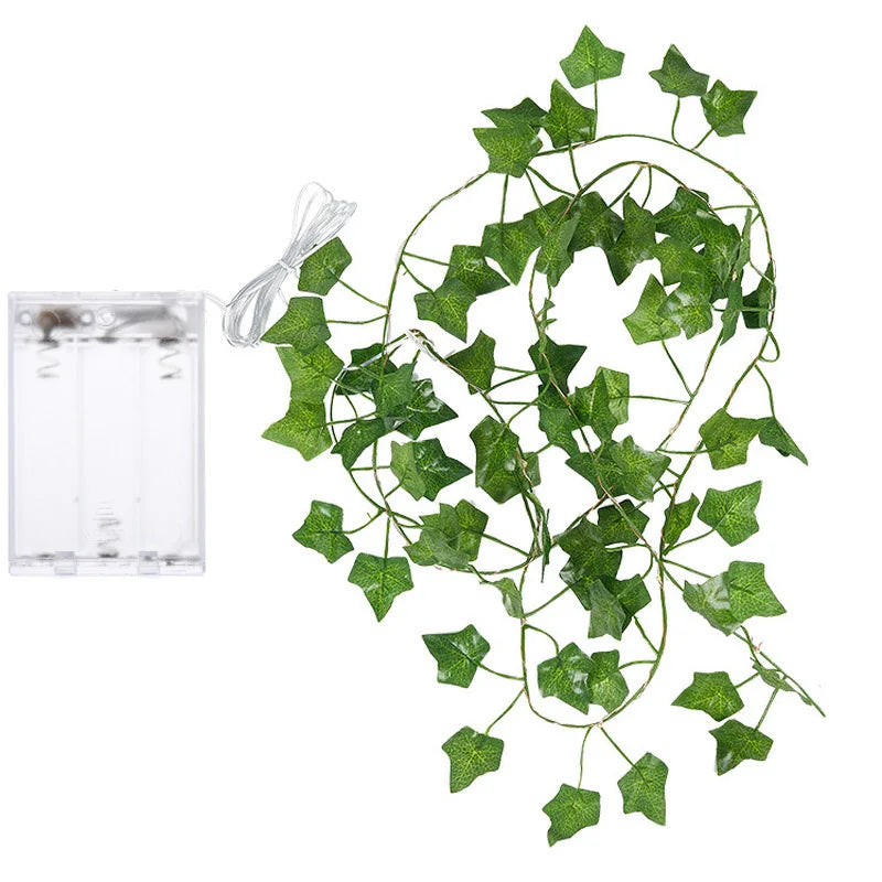 Maple Leaf Solar Outdoor String Lights Garland Fairy Lights For Christmas Garden Decor - Lumaz