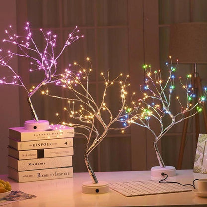 Mini Christmas Tree LED Copper Wire Garland Lamp - Lumaz