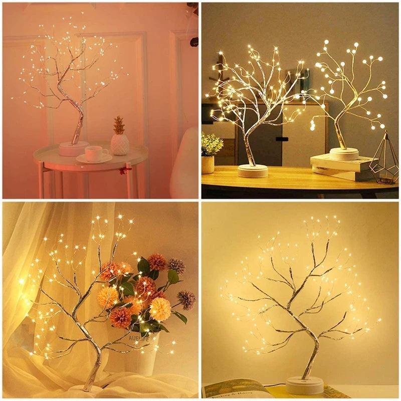 Mini Christmas Tree LED Copper Wire Garland Lamp - Lumaz