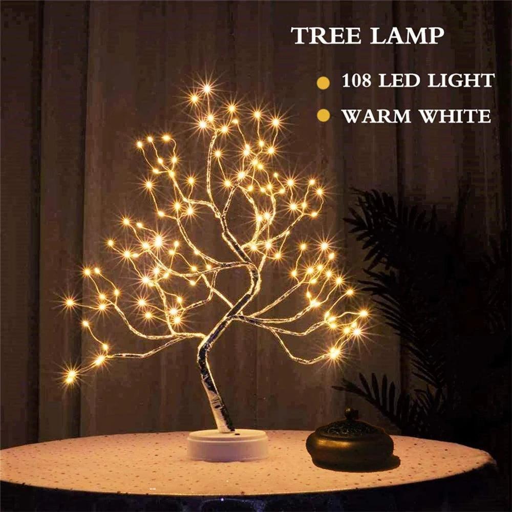 Mini Christmas Tree LED Copper Wire Garland Lamp - Lumaz