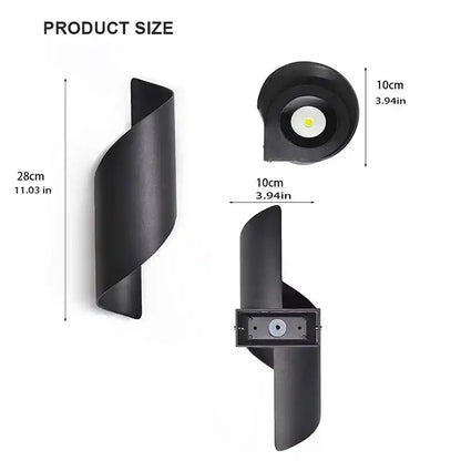 Modern Concise Style Creative LED Outdoor Wall Lights Waterproof For Porch Garden Lighting