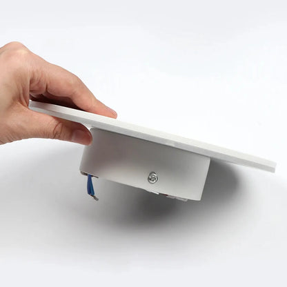 Moderne runde LED-Wandleuchte – Schwarz/Weiß, Aluminium & Acryl, Warmweiß/Neutralweiß, 8 W/12 W