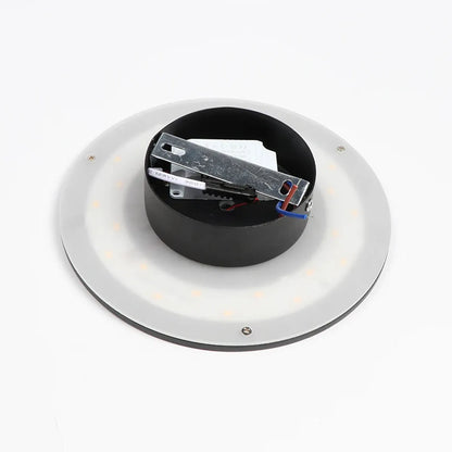 Moderne runde LED-Wandleuchte – Schwarz/Weiß, Aluminium & Acryl, Warmweiß/Neutralweiß, 8 W/12 W