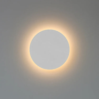 Moderne runde LED-Wandleuchte – Schwarz/Weiß, Aluminium & Acryl, Warmweiß/Neutralweiß, 8 W/12 W