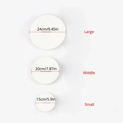 Moderne runde LED-Wandleuchte – Schwarz/Weiß, Aluminium & Acryl, Warmweiß/Neutralweiß, 8 W/12 W