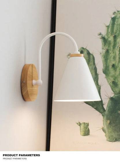 Modern Minimalist LED Wall Light Nordic Indoor Wall Lamp with Switch for Bedroom