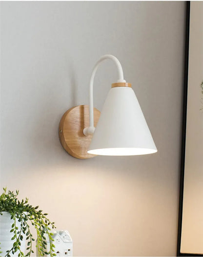 Modern Minimalist LED Wall Light Nordic Indoor Wall Lamp with Switch for Bedroom