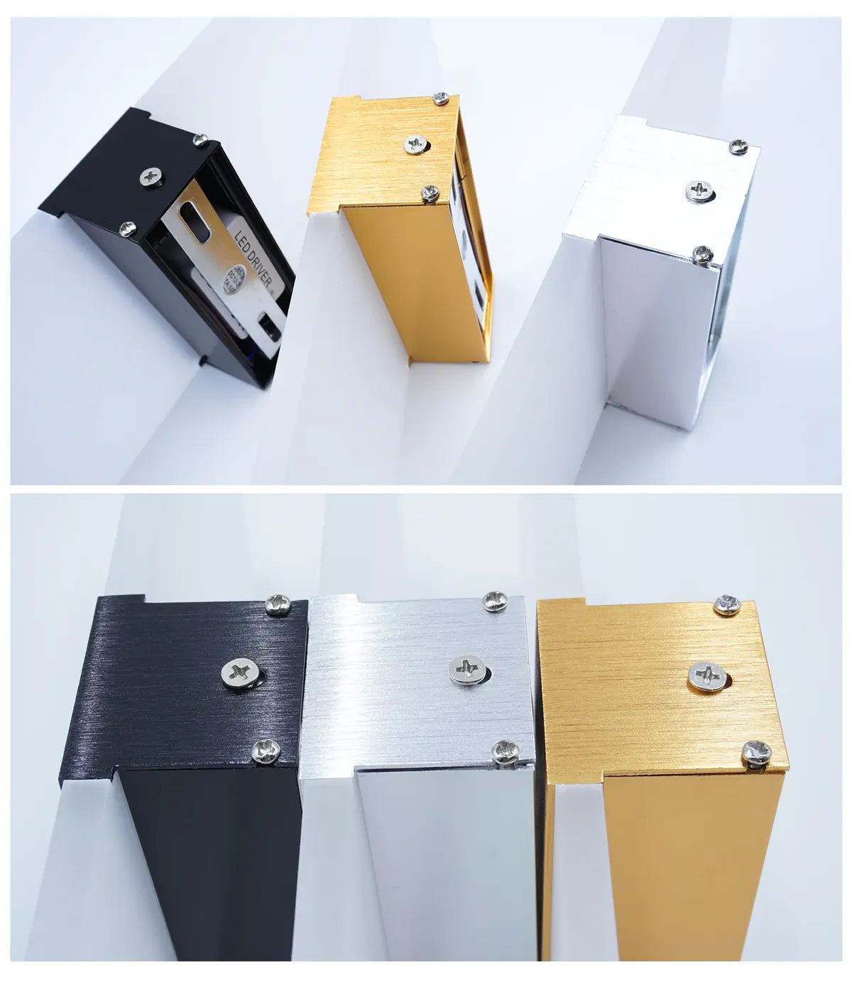 Modern Minimalist LED Wall Light - Rectangular Acrylic & Aluminum, 12W, Indoor Sconce for Bedroom