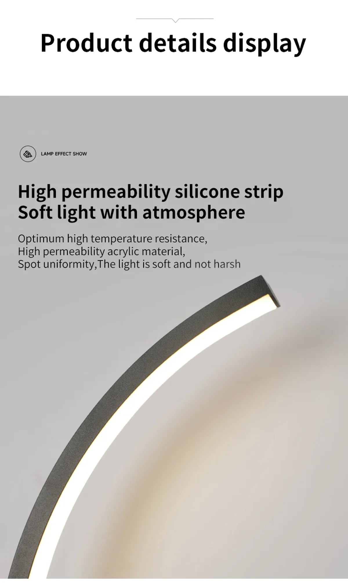 S Shape Light Feature Modern S-Shaped Dual-Arc LED Wall Light - Black Moonlight Design, 3-Co ...