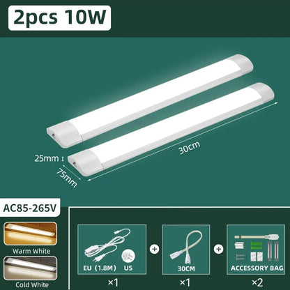 Moisture-Proof Under Cabinet LED Light Bar - Waterproof Dustproof, Super Bright