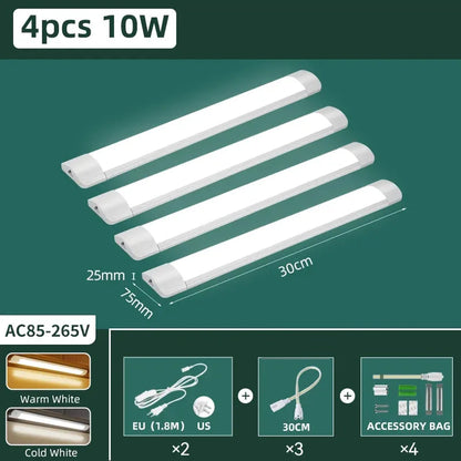 Moisture-Proof Under Cabinet LED Light Bar - Waterproof Dustproof, Super Bright