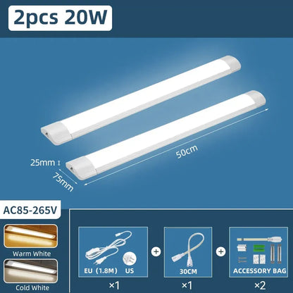 Moisture-Proof Under Cabinet LED Light Bar - Waterproof Dustproof, Super Bright