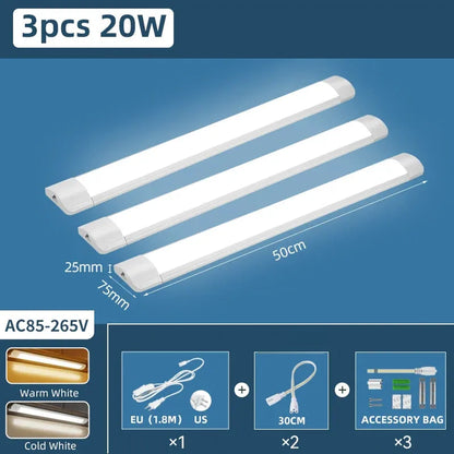 Moisture-Proof Under Cabinet LED Light Bar - Waterproof Dustproof, Super Bright