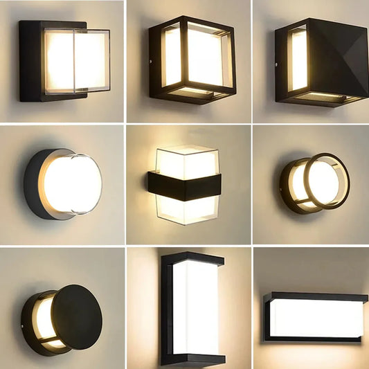 Multiple Styles Motion-Sensor LED Outdoor Wall Light for Porch & Garden