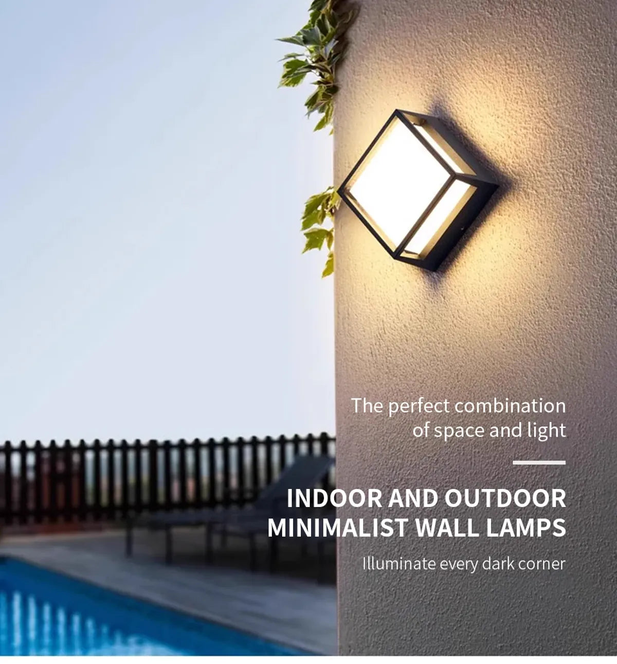 Multiple Styles Motion-Sensor LED Outdoor Wall Light for Porch & Garden
