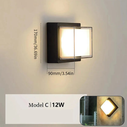 Multiple Styles Motion-Sensor LED Outdoor Wall Light for Porch & Garden