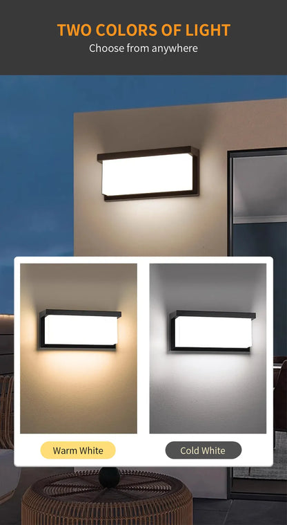 Multiple Styles Motion-Sensor LED Outdoor Wall Light for Porch & Garden
