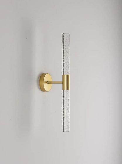 LED-Wandleuchte Nordic Crystal Bubble Rod – Aluminiumsockel, nach oben und unten gerichtete Beleuchtung, Schwarz/Gold