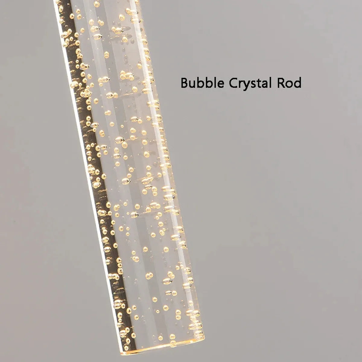 LED-Wandleuchte Nordic Crystal Bubble Rod – Aluminiumsockel, nach oben und unten gerichtete Beleuchtung, Schwarz/Gold