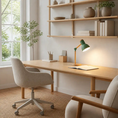 Nordische LED-Tischleuchte aus Holz – 5 Farben, drehbarer Kopf, E26/E27, verschiedene Steckeroptionen