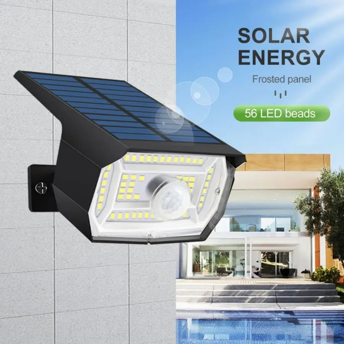 Outdoor 72/68 LEDs Solar Landscape Spotlight Waterproof 3 Modes Solar Garden Lights