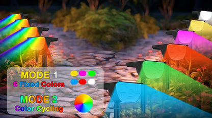 Outdoor 72/68 LEDs Solar Landscape Spotlight Waterproof 3 Modes Solar Garden Lights