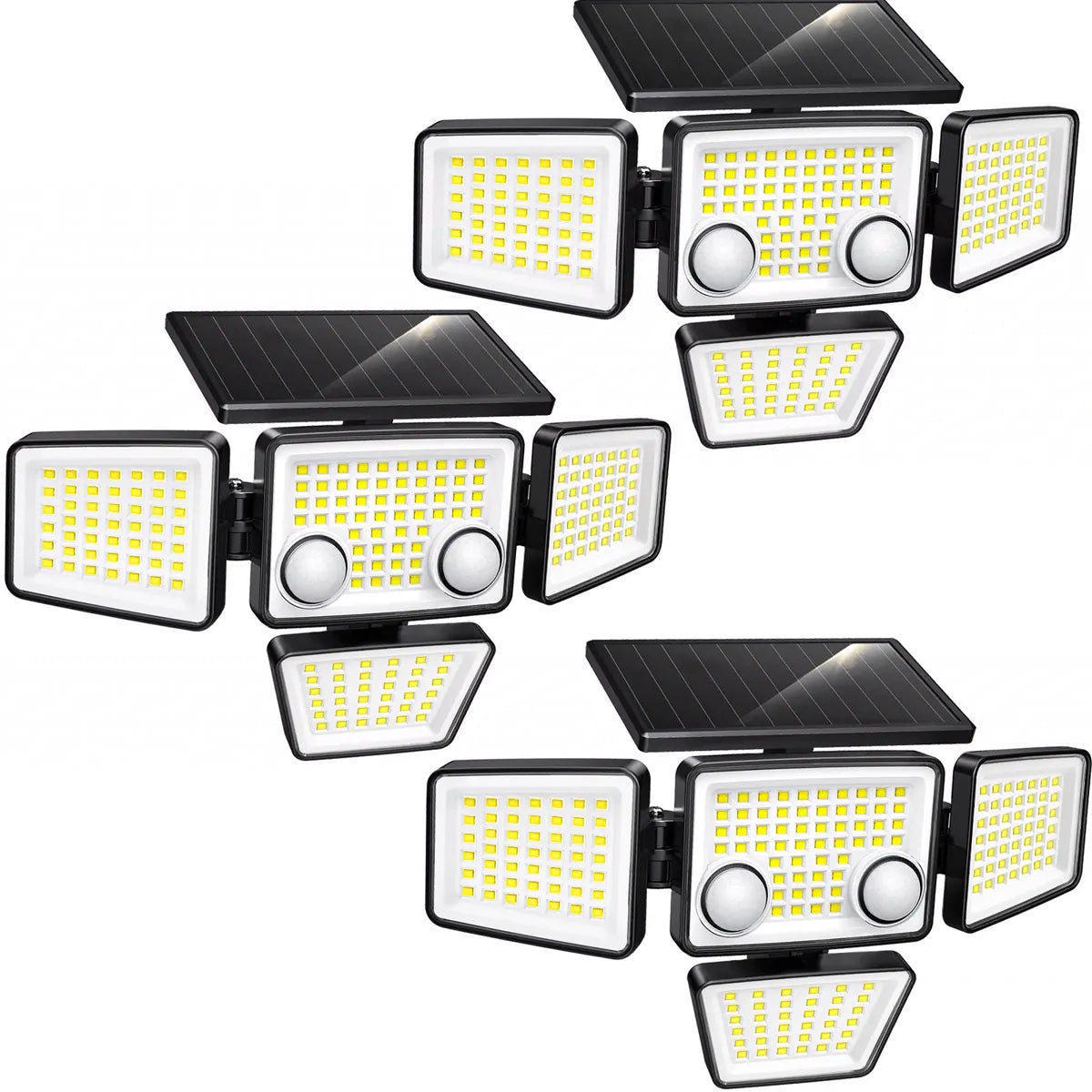 Outdoor Solar Flood Lights 3000LM 188 LED Motion Sensor Security Lights for Backyard