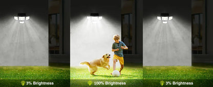 Outdoor Solar Flood Lights 3000LM 188 LED Motion Sensor Security Lights for Backyard