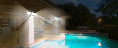 Outdoor Solar Flood Lights 3000LM 188 LED Motion Sensor Security Lights for Backyard