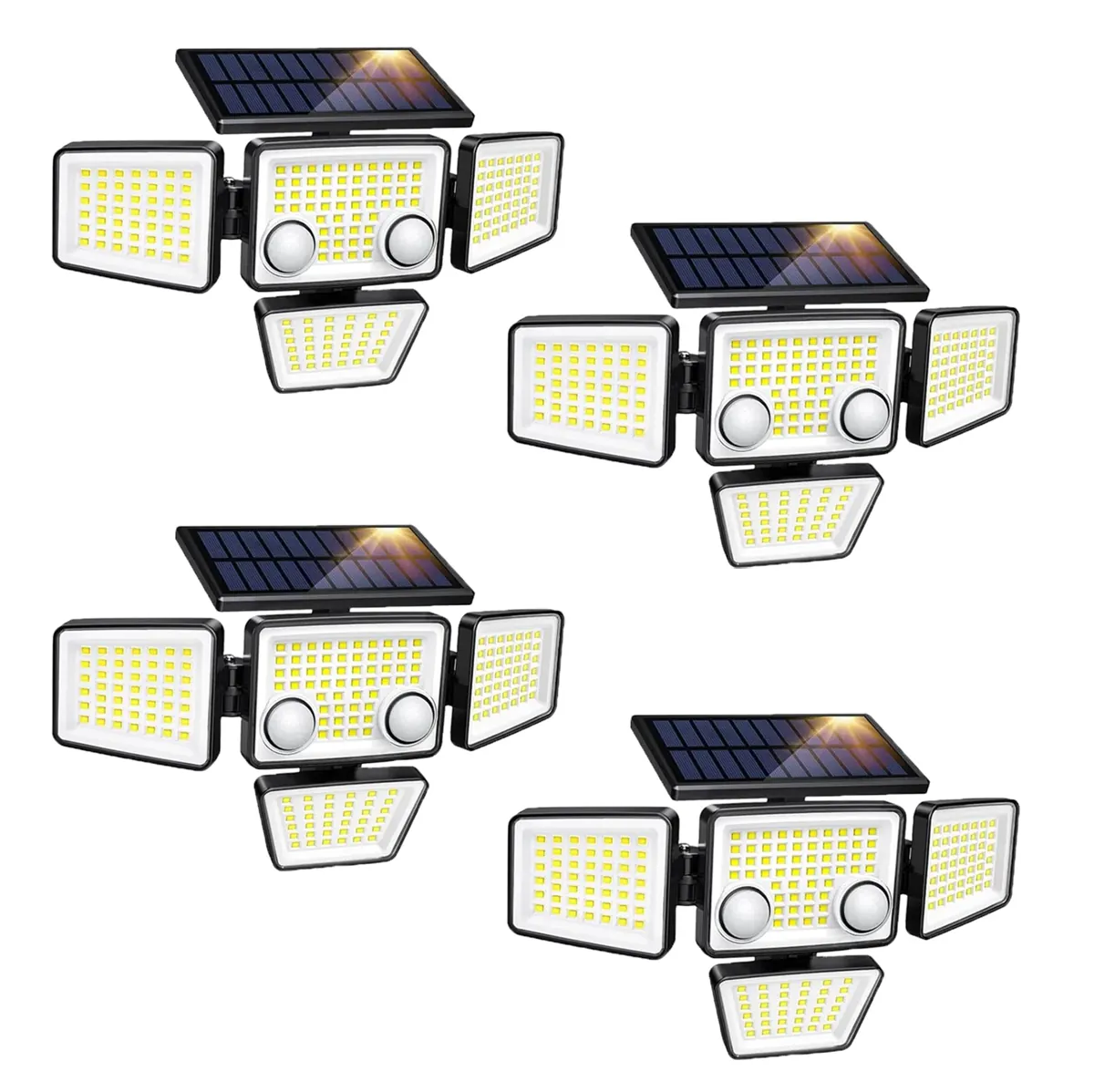 Outdoor Solar Flood Lights 3000LM 188 LED Motion Sensor Security Lights for Backyard
