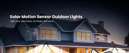 Outdoor Solar LED Wall Light with 200+ LEDs Waterproof and Motion Sensor Security Light