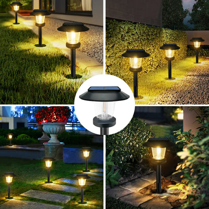Solarbetriebene LED-Wegeleuchten für den Außenbereich, wasserdicht, für Gartenwege und Einfahrten
