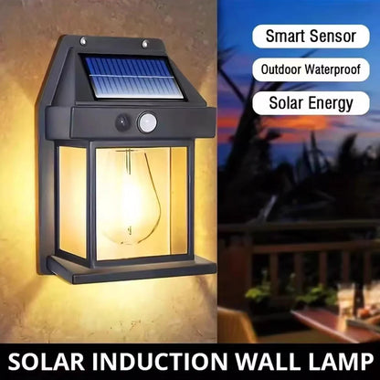 Outdoor Solar Wall Lamp Waterproof Induction Lamp Household Garden Wall Light