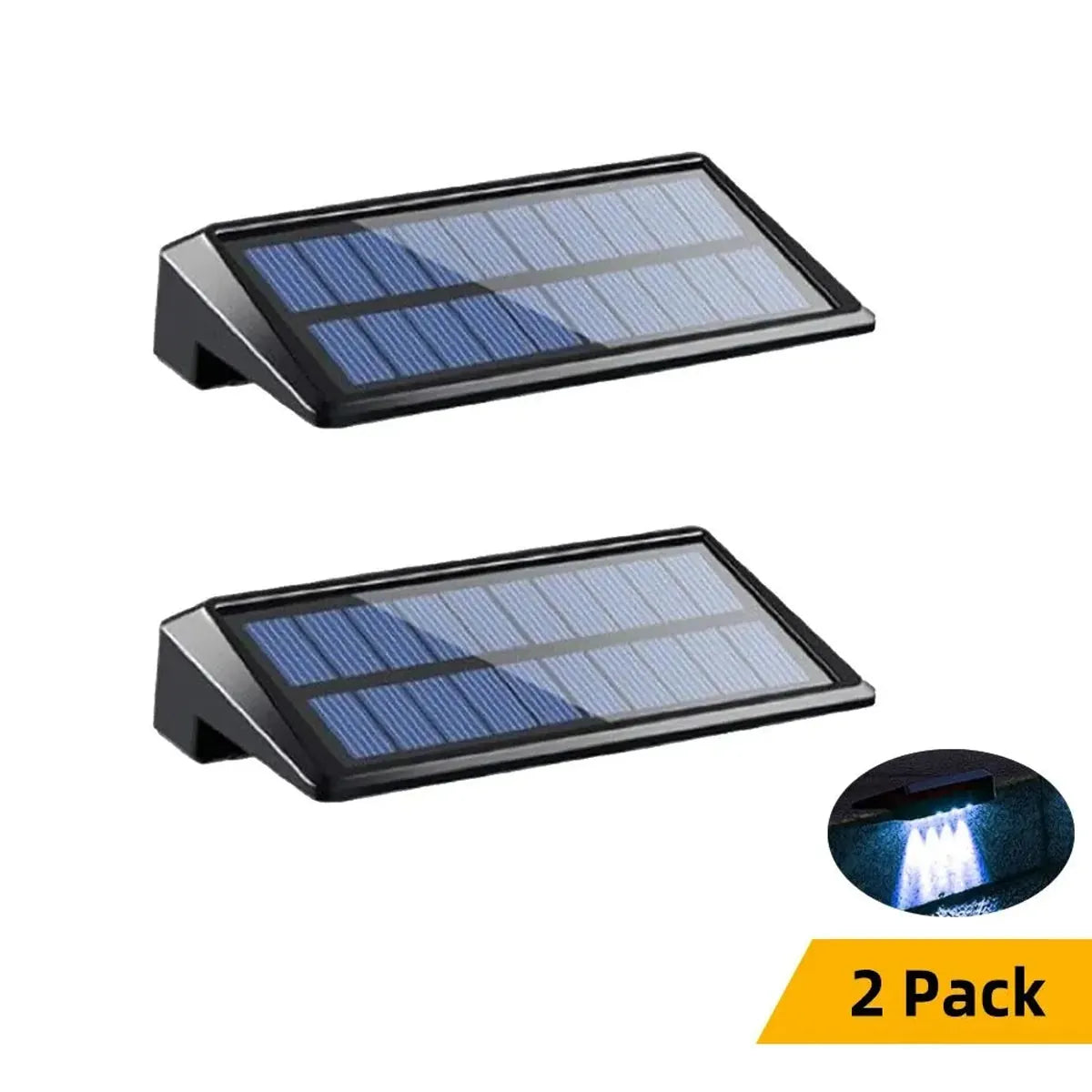 Ultra-Bright Outdoor Solar Wall Lights Waterproof LED Fence Lights for Yard Pathway