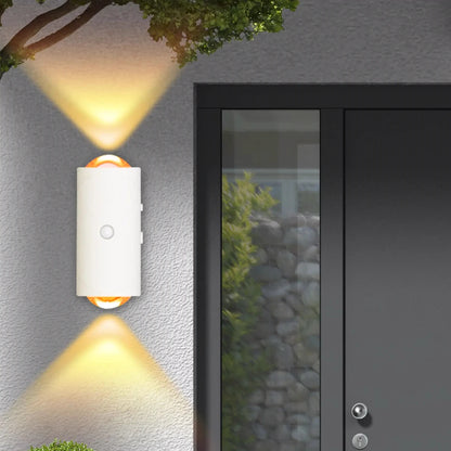 RGB LED Wall Lights with Motion Sensor Rechargeable Night Lights for Bedroom Porch Step